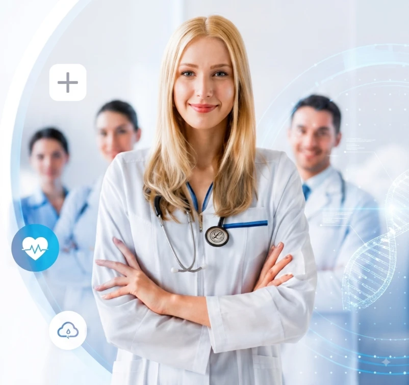 Healthcare professional using Tangent-EHR technology